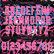 Load image into Gallery viewer, Custom Stitched Graffiti Pattern Pink-White 3D Abstract Grunge Art Sports Pullover Sweatshirt Hoodie

