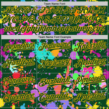 Charger l'image dans la galerie, Custom Graffiti Pattern Green-Gold Authentic Baseball Jersey
