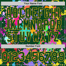 Charger l'image dans la galerie, Custom Graffiti Pattern Green-Gold Authentic Baseball Jersey
