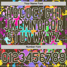 Laden Sie das Bild in den Galerie-Viewer, Custom Graffiti Pattern Olive-White Authentic Baseball Jersey
