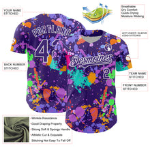 Charger l'image dans la galerie, Custom Graffiti Pattern Purple-White Authentic Baseball Jersey
