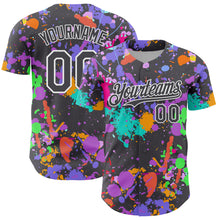 Charger l'image dans la galerie, Custom Graffiti Pattern Steel Gray-White Authentic Baseball Jersey
