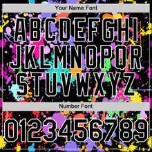 Charger l'image dans la galerie, Custom Graffiti Pattern Black-White Authentic Baseball Jersey
