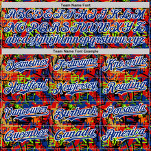 Charger l'image dans la galerie, Custom Graffiti Pattern Royal-White Splatter Authentic Baseball Jersey
