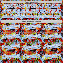 Загрузить изображение в средство просмотра галереи, Custom Graffiti Pattern Light Blue-White Splatter Authentic Baseball Jersey
