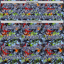Charger l'image dans la galerie, Custom Graffiti Pattern Navy-White Splatter Authentic Baseball Jersey
