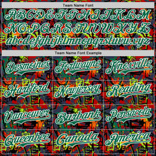 Laden Sie das Bild in den Galerie-Viewer, Custom Graffiti Pattern Kelly Green-White Splatter Authentic Baseball Jersey
