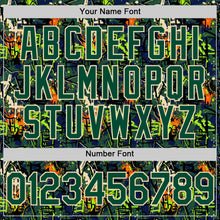 Charger l'image dans la galerie, Custom Graffiti Pattern Green-Cream Splatter Authentic Baseball Jersey
