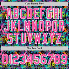 Charger l'image dans la galerie, Custom Graffiti Pattern Pink-White Splatter Authentic Baseball Jersey
