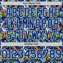 Загрузить изображение в средство просмотра галереи, Custom Graffiti Pattern Royal-White Splatter Authentic Baseball Jersey
