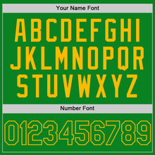 Load image into Gallery viewer, Custom Grass Green Gold Authentic Baseball Jersey
