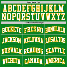 Load image into Gallery viewer, Custom Grass Green White-Gold Authentic Basketball Jersey
