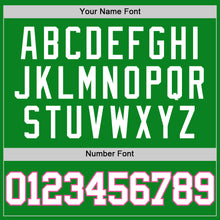 Load image into Gallery viewer, Custom Grass Green White-Pink Authentic Basketball Jersey
