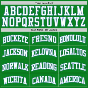 Custom Grass Green White-Light Blue Authentic Basketball Jersey