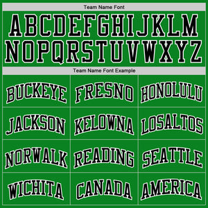 Custom Grass Green Black-White Authentic Basketball Jersey