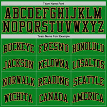 Load image into Gallery viewer, Custom Grass Green Black-Old Gold Authentic Basketball Jersey
