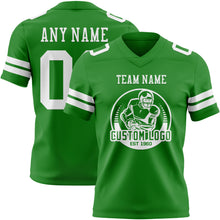 Загрузить изображение в средство просмотра галереи, Custom Grass Green White Authentic Football Jersey
