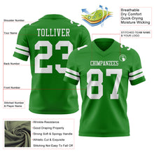 Загрузить изображение в средство просмотра галереи, Custom Grass Green White Authentic Football Jersey
