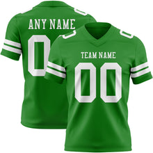Загрузить изображение в средство просмотра галереи, Custom Grass Green White Authentic Football Jersey

