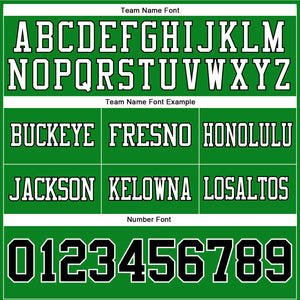 Custom Grass Green Black-White Mesh Authentic Football Jersey