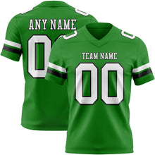Загрузить изображение в средство просмотра галереи, Custom Grass Green White-Black Authentic Football Jersey
