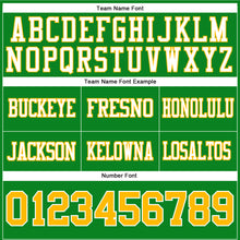 Laden Sie das Bild in den Galerie-Viewer, Custom Grass Green Gold-White Authentic Football Jersey
