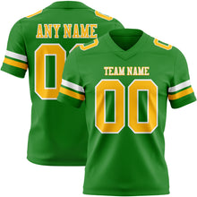Laden Sie das Bild in den Galerie-Viewer, Custom Grass Green Gold-White Authentic Football Jersey
