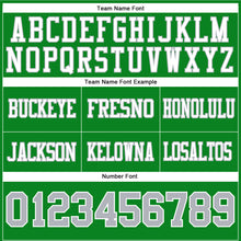 Загрузить изображение в средство просмотра галереи, Custom Grass Green Gray-White Authentic Football Jersey

