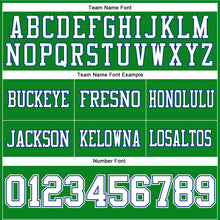 Загрузить изображение в средство просмотра галереи, Custom Grass Green White-Royal Authentic Football Jersey
