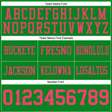 Загрузить изображение в средство просмотра галереи, Custom Grass Green Neon Pink Authentic Football Jersey
