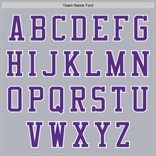 Загрузить изображение в средство просмотра галереи, Custom Gray Purple-White Authentic Baseball Jersey
