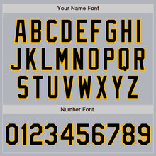 Laden Sie das Bild in den Galerie-Viewer, Custom Gray Black-Gold Authentic Baseball Jersey
