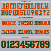 Charger l&#39;image dans la galerie, Custom Gray Green-Orange Authentic Football Jersey
