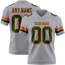 Charger l&#39;image dans la galerie, Custom Gray Green-Orange Authentic Football Jersey
