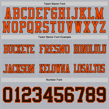 Charger l&#39;image dans la galerie, Custom Gray Brown-Orange Authentic Football Jersey
