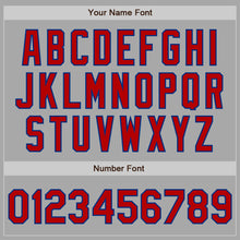 Load image into Gallery viewer, Custom Stitched Gray Red-Royal Baseball Pullover Sweatshirt Hoodie
