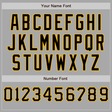 Load image into Gallery viewer, Custom Stitched Gray Black-Gold Baseball Pullover Sweatshirt Hoodie
