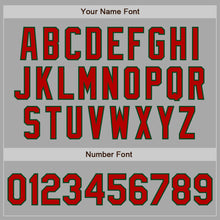 Load image into Gallery viewer, Custom Stitched Gray Red-Green Baseball Pullover Sweatshirt Hoodie
