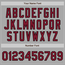 Load image into Gallery viewer, Custom Stitched Gray Crimson-Black Baseball Pullover Sweatshirt Hoodie
