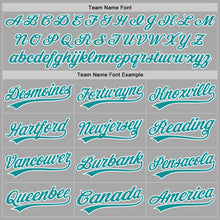 Load image into Gallery viewer, Custom Stitched Gray Teal-White Baseball Pullover Sweatshirt Hoodie
