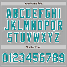 Load image into Gallery viewer, Custom Stitched Gray Teal-White Baseball Pullover Sweatshirt Hoodie
