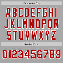 Load image into Gallery viewer, Custom Stitched Gray Red-White Baseball Pullover Sweatshirt Hoodie
