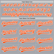 Charger l'image dans la galerie, Custom Gray Orange-White Authentic Baseball Jersey
