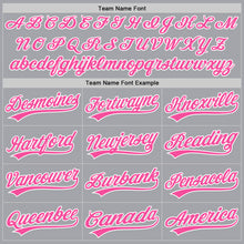Загрузить изображение в средство просмотра галереи, Custom Gray Pink-White Authentic Baseball Jersey
