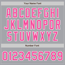 Загрузить изображение в средство просмотра галереи, Custom Gray Pink-White Authentic Baseball Jersey
