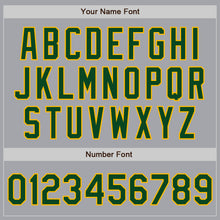 Загрузить изображение в средство просмотра галереи, Custom Gray Green-Gold Authentic Baseball Jersey
