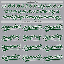 Загрузить изображение в средство просмотра галереи, Custom Gray Green-White Authentic Baseball Jersey
