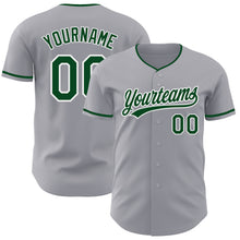 Загрузить изображение в средство просмотра галереи, Custom Gray Green-White Authentic Baseball Jersey
