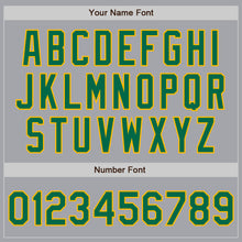 Charger l'image dans la galerie, Custom Gray Kelly Green-Gold Authentic Baseball Jersey
