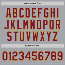 Загрузить изображение в средство просмотра галереи, Custom Gray Crimson-Old Gold Authentic Baseball Jersey
